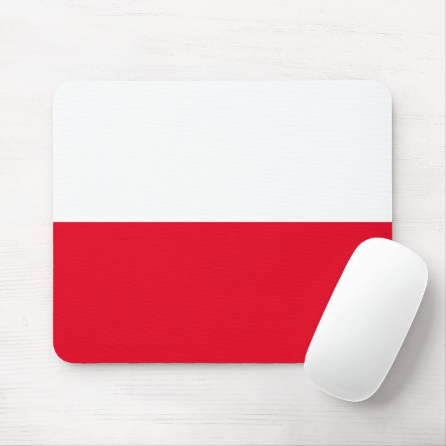Tapis De Souris Polish Flag Mousepad (Avec souris)