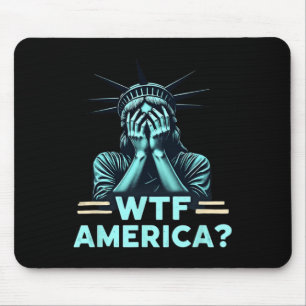 Tapis De Souris Politique Et Démocratie Anti-Trump Wtf America 2