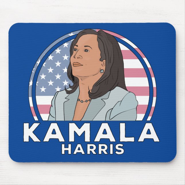 Tapis De Souris Politique Kamala Harris (Devant)