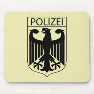 Tapis De Souris POLIZEI - Cadeaux de symboles de la police alleman