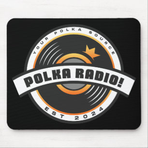 Tapis de souris Polka Radio (Noir)