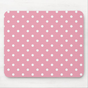 Tapis De Souris Polka rose Rose Dot Mousepad