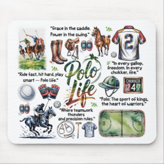 Tapis de souris Polo Life Illustrated