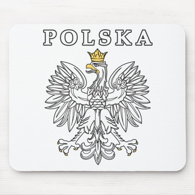 Tapis De Souris Polska avec aigle polonais (Devant)