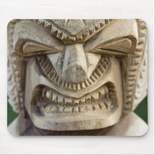 Tapis De Souris Polynésie, Royaume des Tonga. Gros plan de tiki