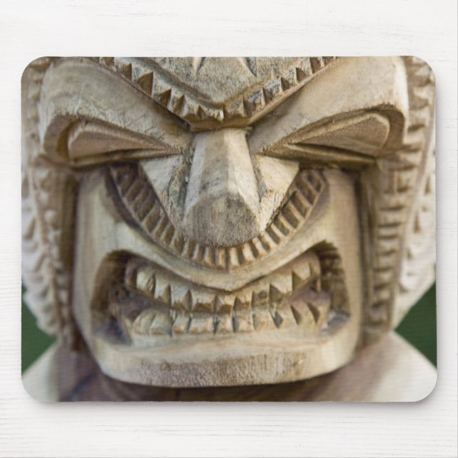 Tapis De Souris Polynésie, Royaume des Tonga. Gros plan de tiki (Devant)