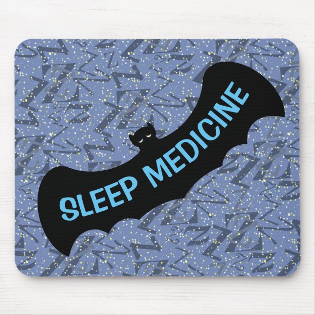 Tapis De Souris POLYSOMNOGRAPHIE MÉDICALE DORMIÈRE par Slipperywin (Devant)