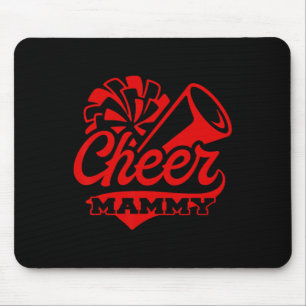 Tapis De Souris Pom-Pom noir et rouge, plus grand fan de Mammy Che