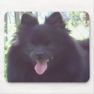 Tapis De Souris Pomeranian noir Mousepad