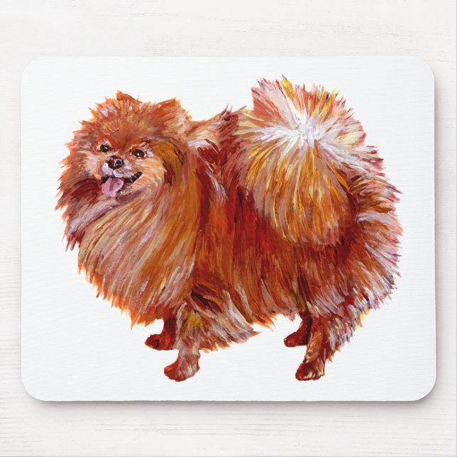 Tapis De Souris Pomeranian rouge (Devant)