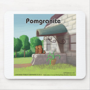 Tapis De Souris Pomeranian sur Granite (Pomegranite) Drôle
