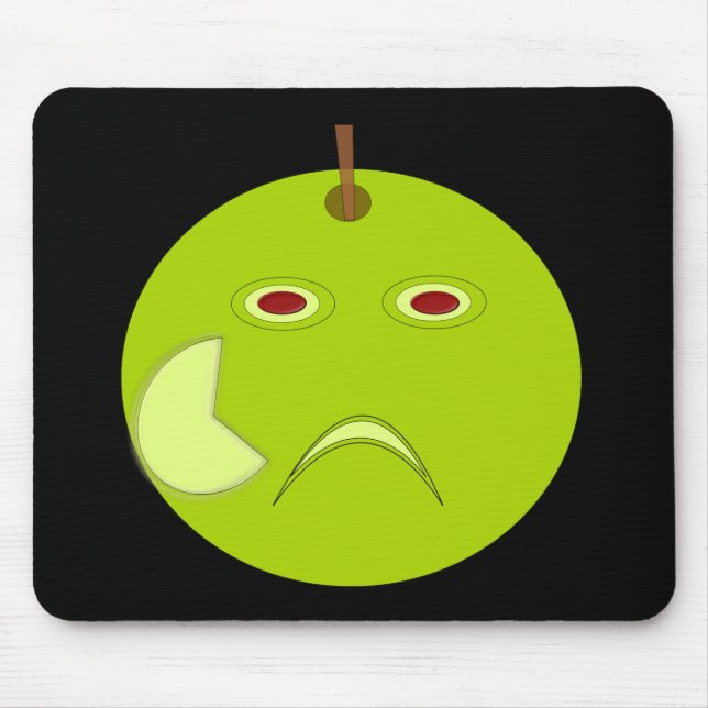 Tapis De Souris Pomme maléfique avec Scar Halloween Mousepad (Devant)