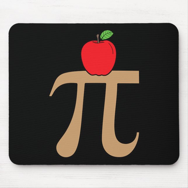 Tapis De Souris Pomme Pie Pi Math Pun (Devant)