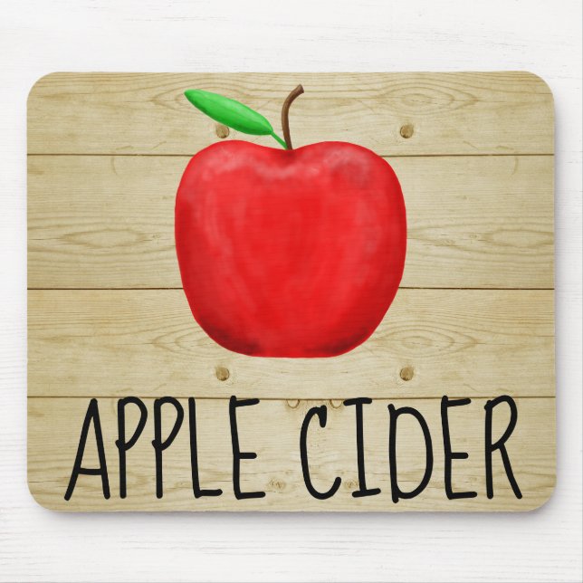 Tapis De Souris Pomme rouge Cider (Devant)
