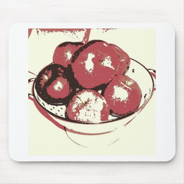 Tapis De Souris Pommes d'art pop (Devant)