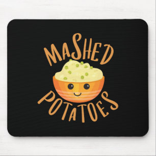 Tapis De Souris Pommes De Terre Machées Et Halloween Gravé Meilleu