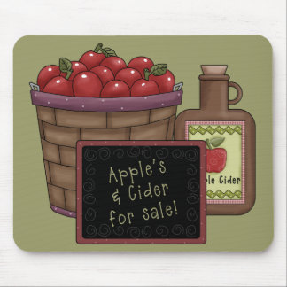 Tapis De Souris Pommes et cidre Mousepad
