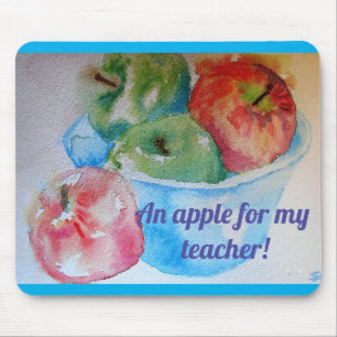 Tapis De Souris Pommes Rouges Une Pomme Pour Ma Souris Mat Pad