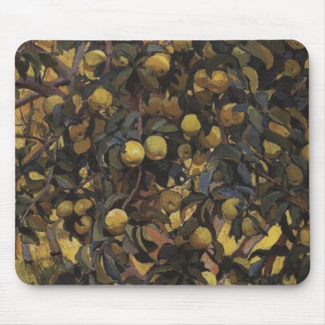 Tapis De Souris Pommes sur les branches des arbres (par Serebriako (Devant)