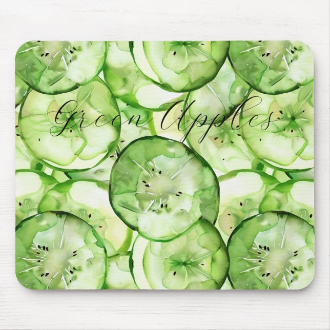 Tapis De Souris Pommes Vertes Fruit (Devant)