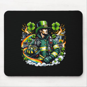 Tapis De Souris Pompier Saint-Patrick Hommes Pompiers Département
