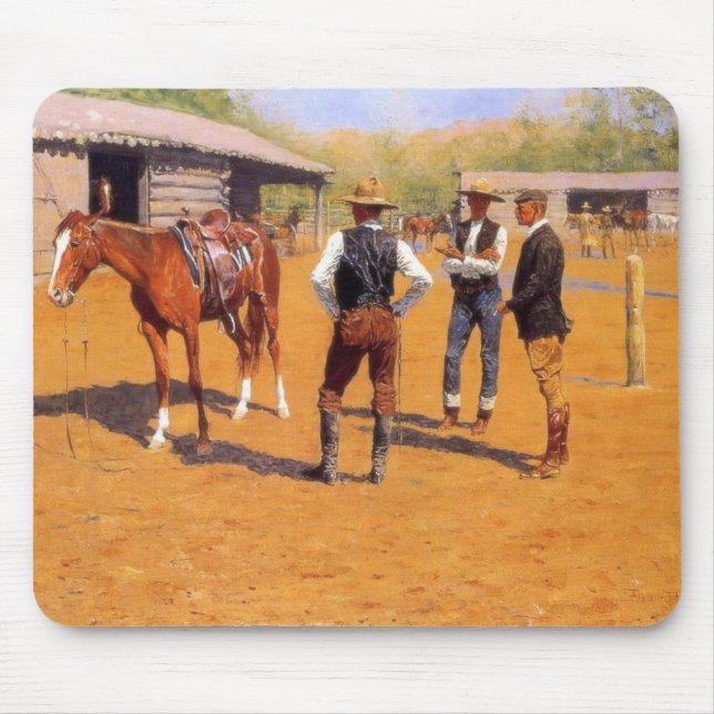 Tapis De Souris Poney américain Wild West Polo (Devant)