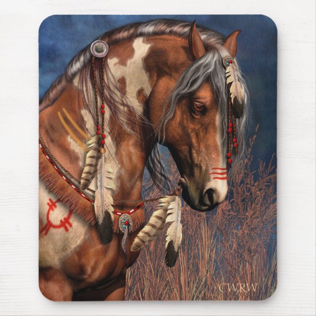 Tapis De Souris Poney Mousepad de guerre (Devant)
