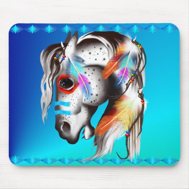 Tapis De Souris Poney peint Mousepad (Devant)