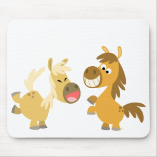 Tapis De Souris Ponies joyeux de dessin animé Mousepad