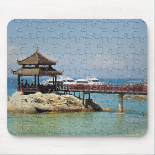 Tapis De Souris Pont couvert, bord de mer