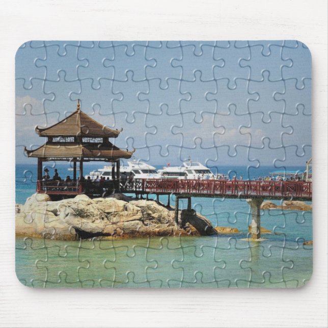 Tapis De Souris Pont couvert, bord de mer (Devant)