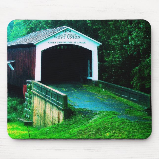 Tapis De Souris pont couvert en Indiana (Devant)