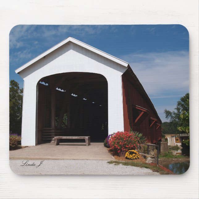 Tapis De Souris Pont couvert en Indiana Mousepad (Devant)