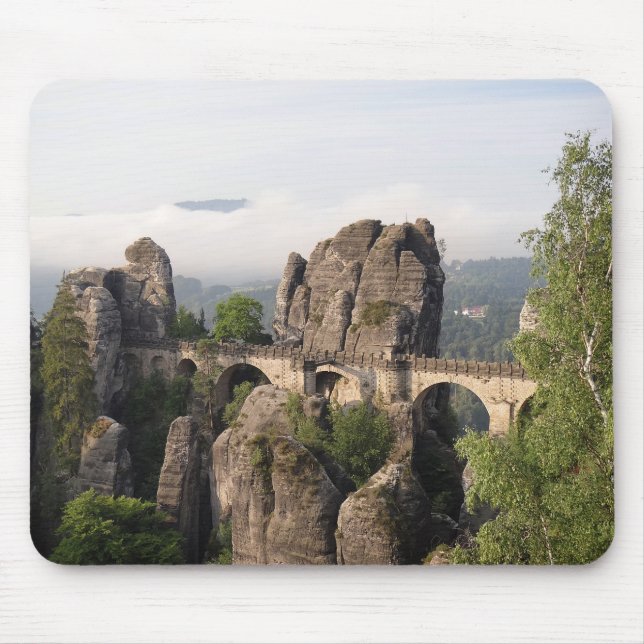 Tapis De Souris Pont de Bastei dans le mousepad de Saxon Suisse (Devant)