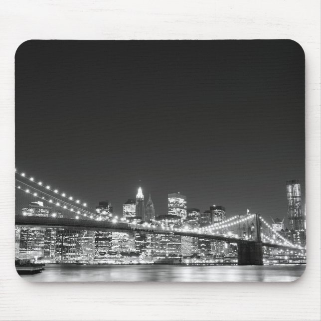 Tapis De Souris Pont de Brooklyn et horizon de Manhattan (Devant)