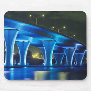 Tapis De Souris Pont de nuit au port de Miami, Floride