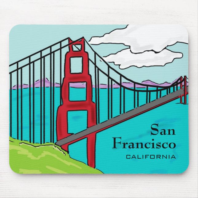 Tapis De Souris Pont d'or San Francisco Cali (Devant)
