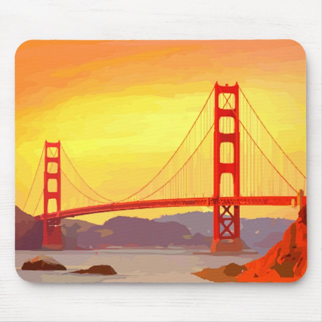 Tapis De Souris Pont du Golden Gate de San Francisco (Devant)