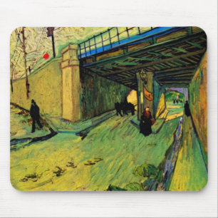Tapis De Souris Pont ferroviaire sur Montmajour par Vincent van Go