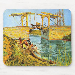 Tapis De Souris Pont Langlois à Arles par Vincent van Gogh