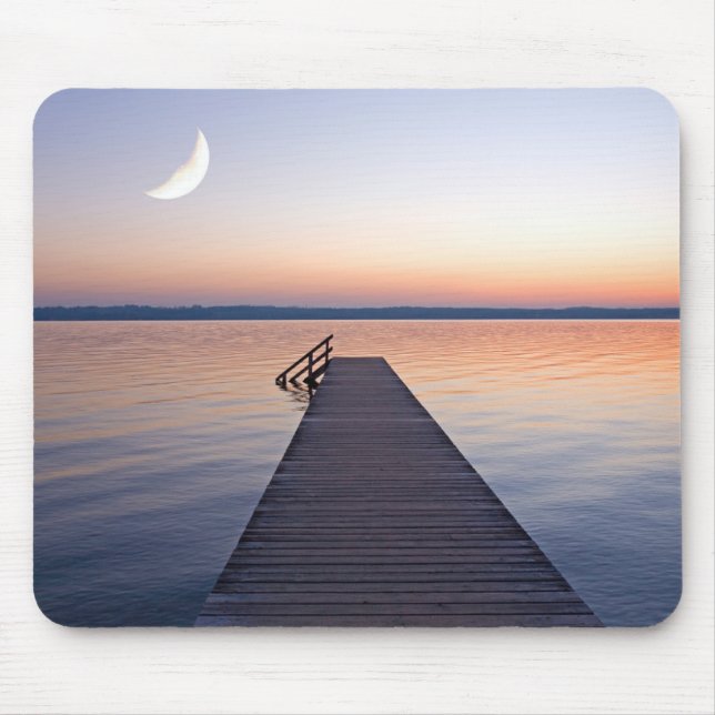 Tapis De Souris Pont Moon Sur Buscharner | Lac Starnberg (Devant)