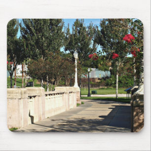 Tapis De Souris Pont piétonnier autour du lac Mirror