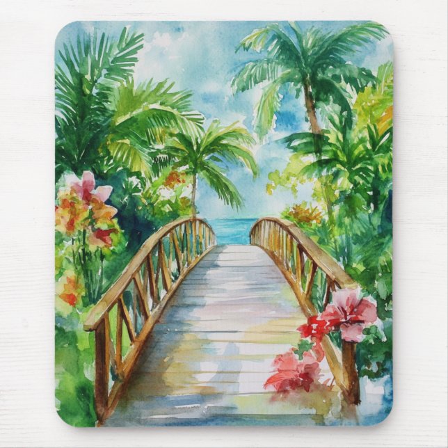 Tapis De Souris Pont tropical (Devant)