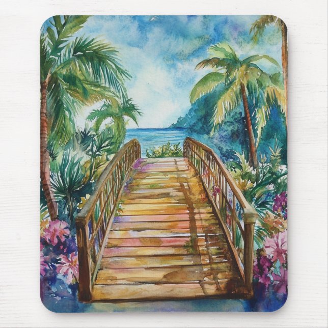 Tapis De Souris Pont Tropical (Devant)