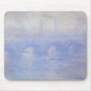 Tapis De Souris Pont Waterloo, effet Mist par Claude Monet