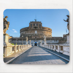 Tapis De Souris Ponte et Château Sant'Angelo - Rome, Italie