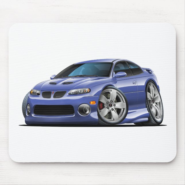 Tapis De Souris Pontiac 2004-06 voiture bleue/grise de GTO (Devant)