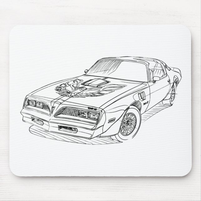 Tapis De Souris Pontiac Firebird Trans Am 1977 (Devant)