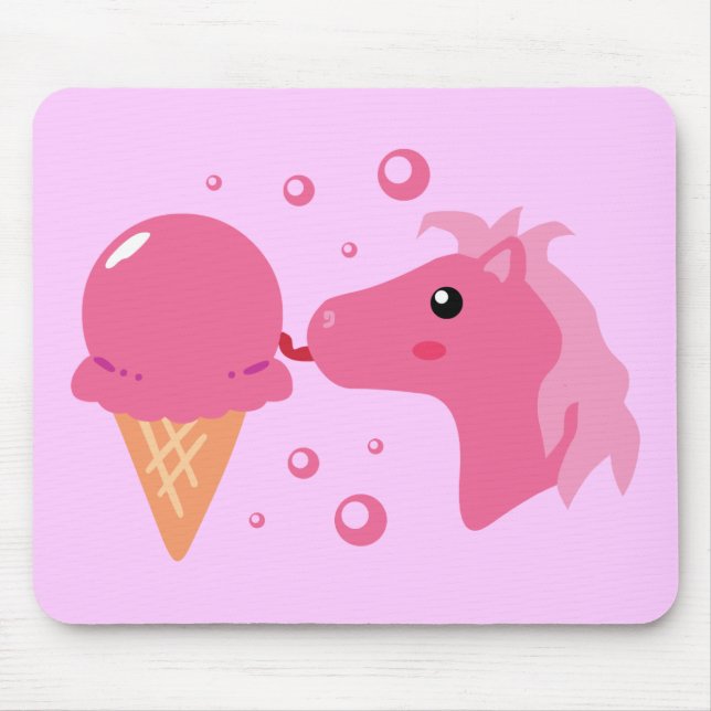 Tapis De Souris Pony à la crème glacée (Devant)