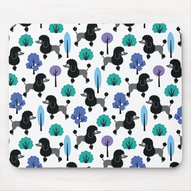 Tapis De Souris Poodle dans le parc (Devant)